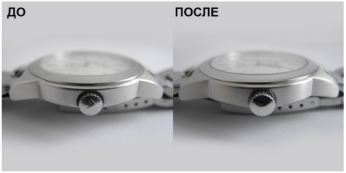 Пример полировки корпуса часов Tissot (2)