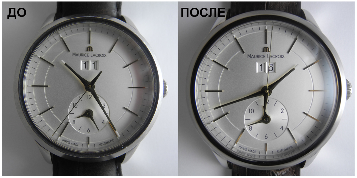 Пример полировки и ремонта часов Maurice Lacroix Les Classiques общий вид